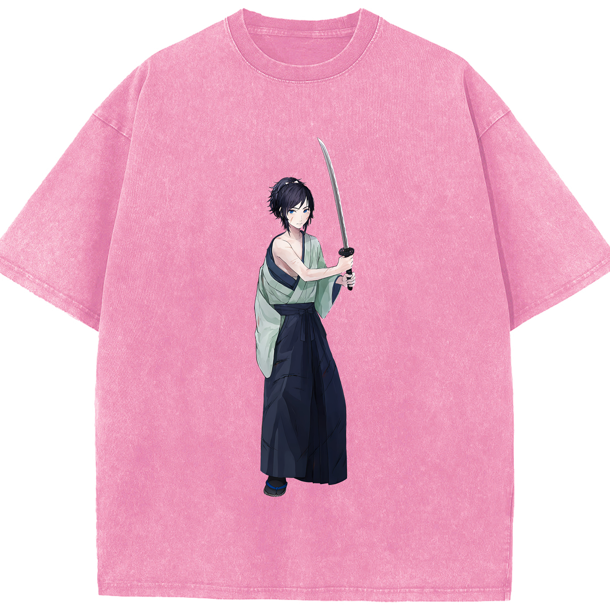 （画像用） 刀剣乱舞 Touken Ranbu 綿100% ヴィンテージ風 半袖Tシャツ（フロントプリント）